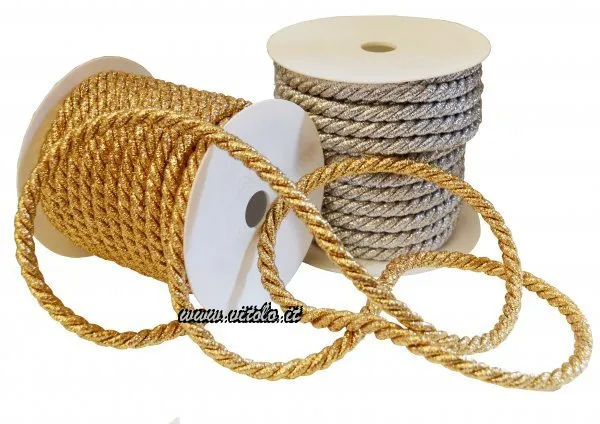 Cordoni ricoperti Lurex