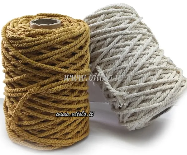 Cordoncino macrame 80%cotone-20%poliestere