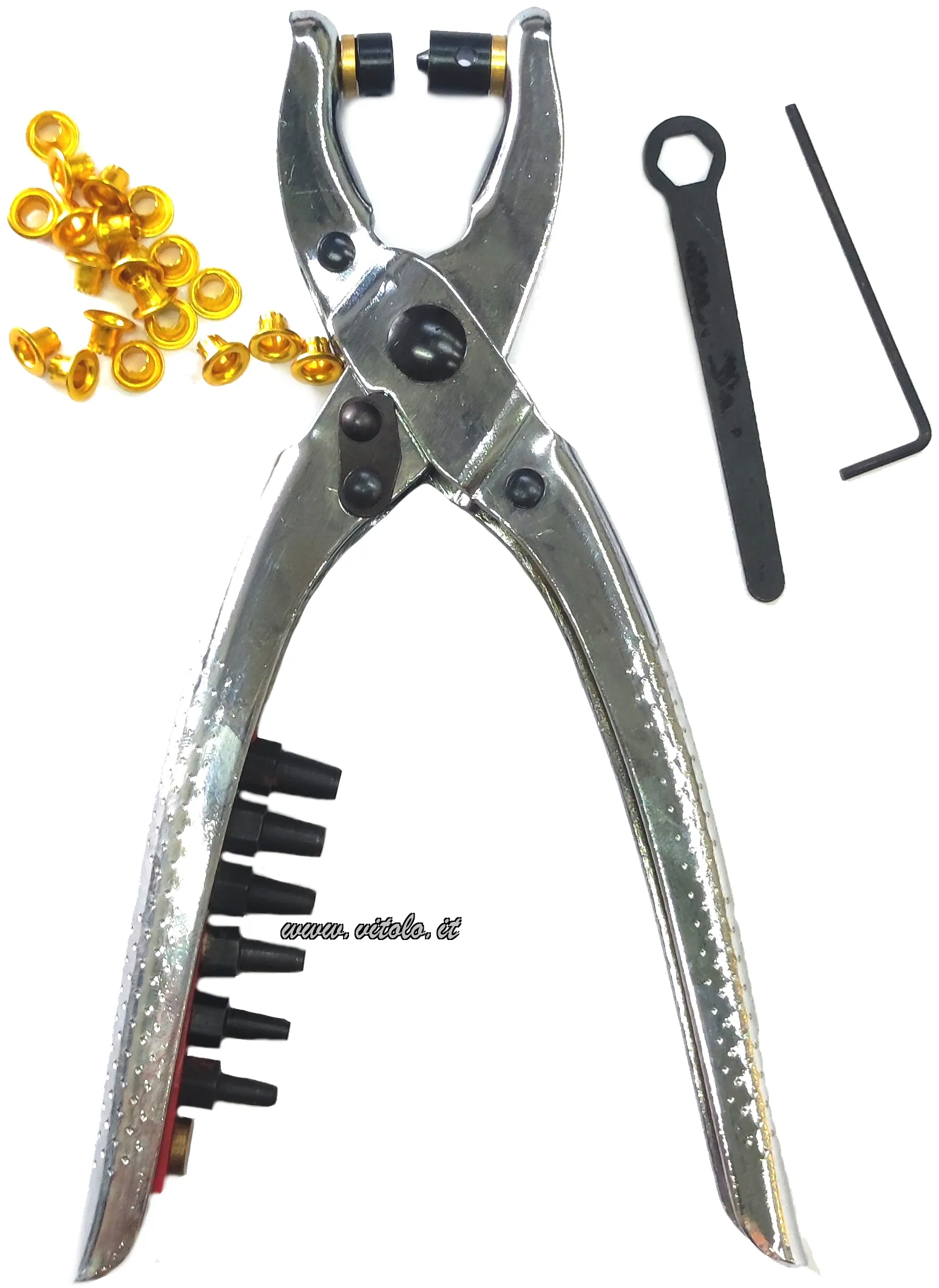 Attrezzi Pinza x occhielli c/punzoni