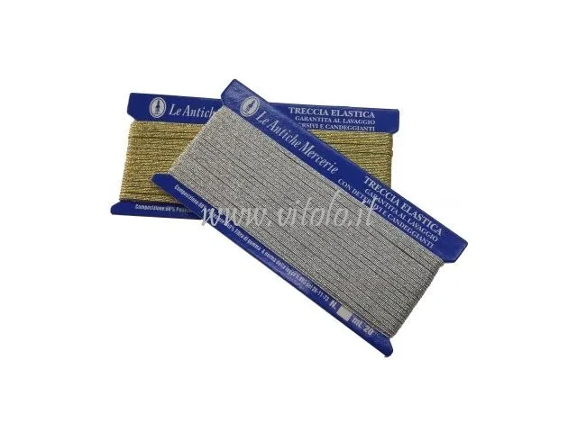 Elastico treccia Lurex, versatile e resistente