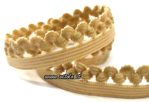 Elastico per slip Con pizzo e lurex a telaio