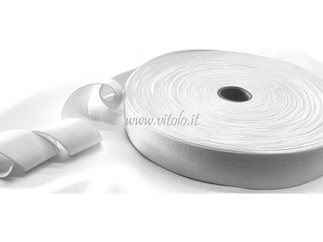 White crochet elastic
