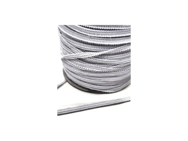 Elastico a crochet bianco