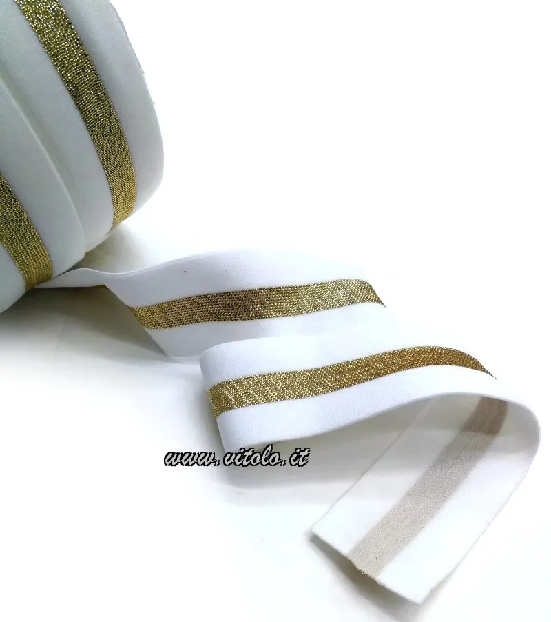 Elástico de poliéster/lurex de 35 mm es una opción versátil