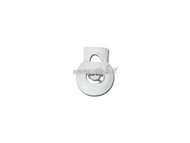 Fermacorda poliestere bianco da tingere
