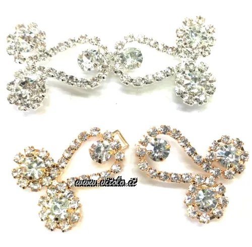Fibbie gioiello con strass