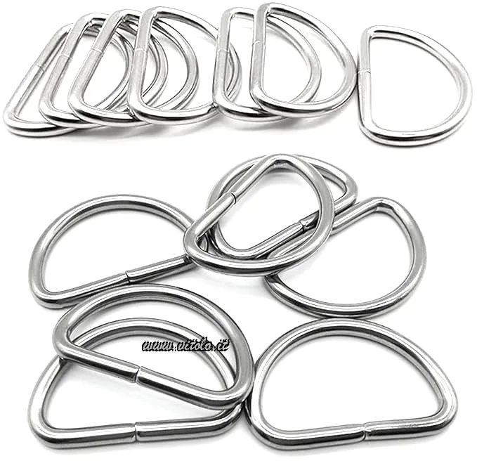 Fibbie metallo 1/2 anello