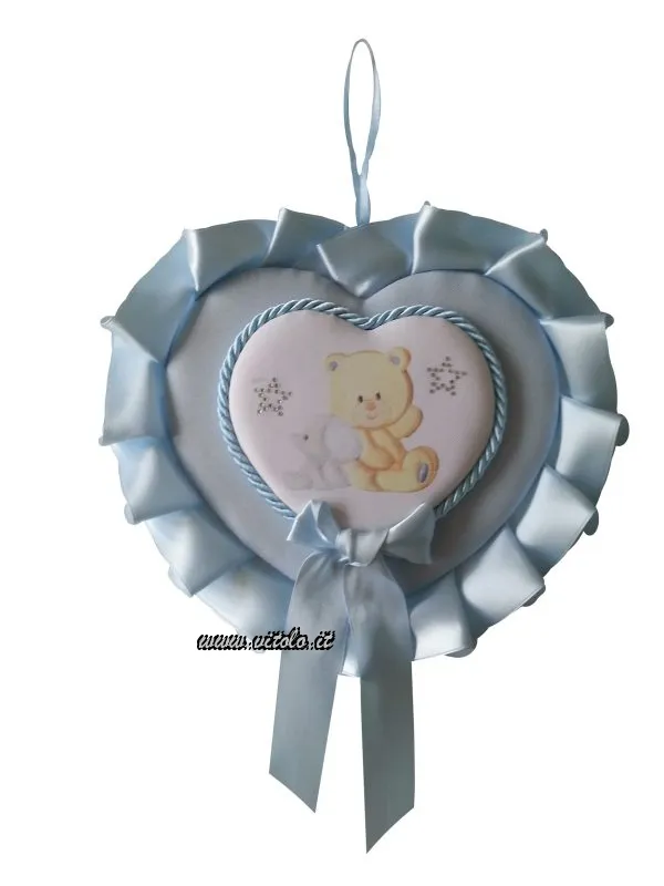 Fiocchi nascita decorativi con strass
