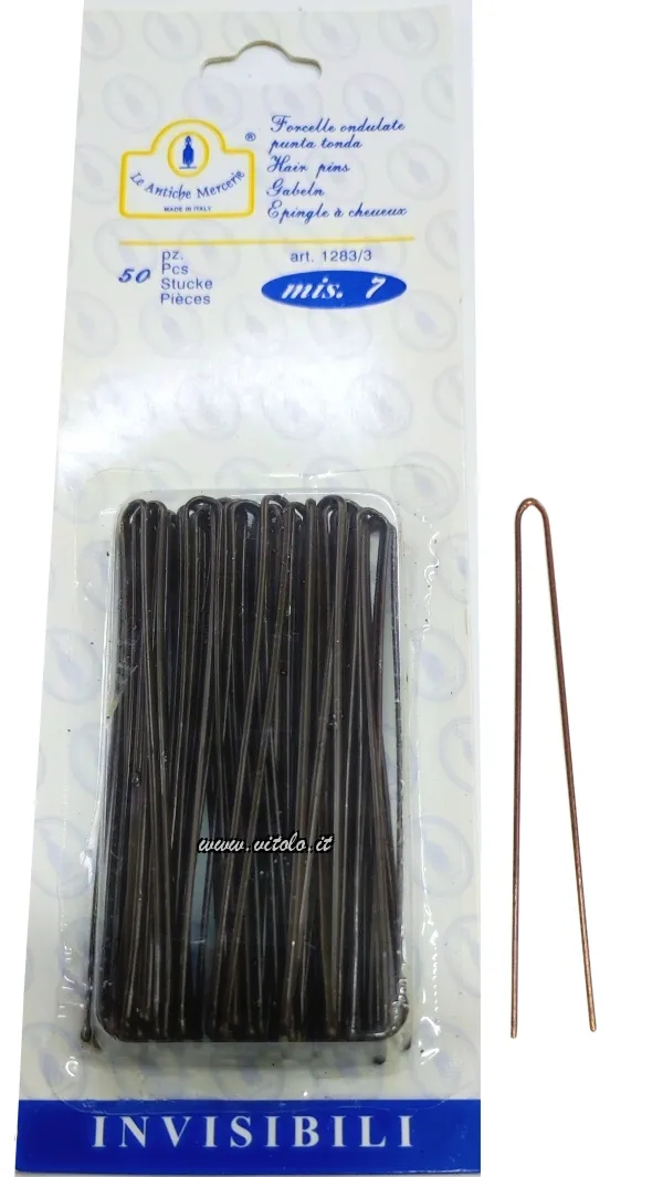 Forcelle per capelli lisce a punta tonda