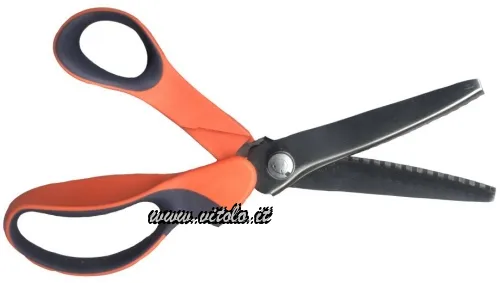 Forbici professionali in inox con taglio zig zag 9"