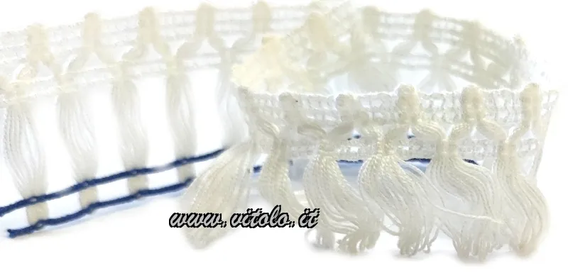 Frangia in cotone da 3, 5 cm, resistente e versatile