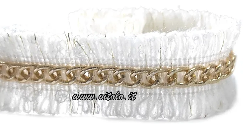 Frangia C/catena da 2, 5 cm in pezza da 4
