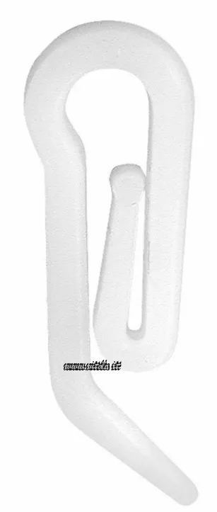 Crochets en plastique pour rideaux, robustes et fonctionnels