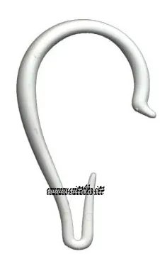 Anello aperto per tubo, funzionale gancio per tende