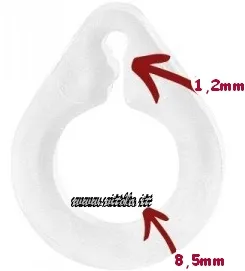 Ganci per tende Anelli bloccafilo