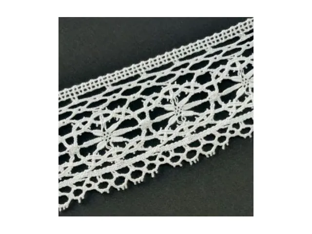 Merletto en coton à fuseau, mesure pointe 8