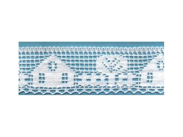Merletti in cotone a fusello, ideali per decorazioni