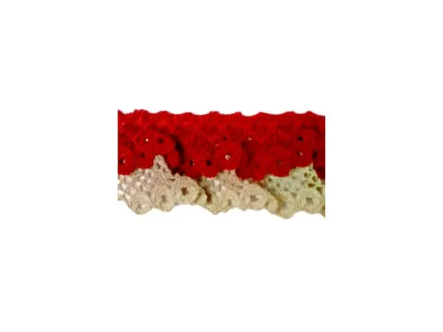 Ecru/rosso
