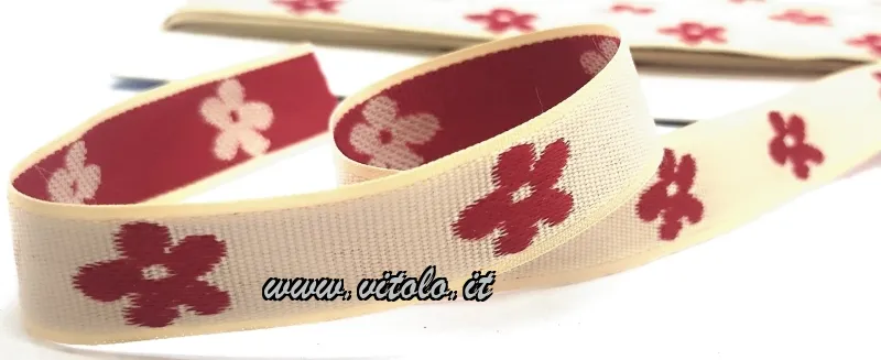 Ecru/rosso