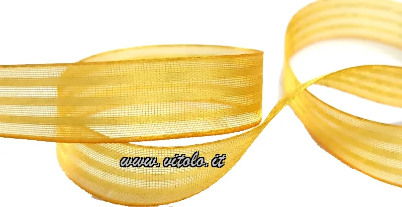 Polyester organza ribbon with satin finish
