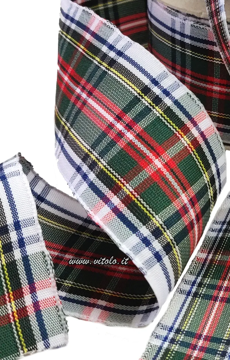 Nastro tela 100% poliestere scozzese