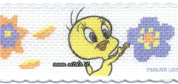 Nastro tela aida Con disegno da ricamare