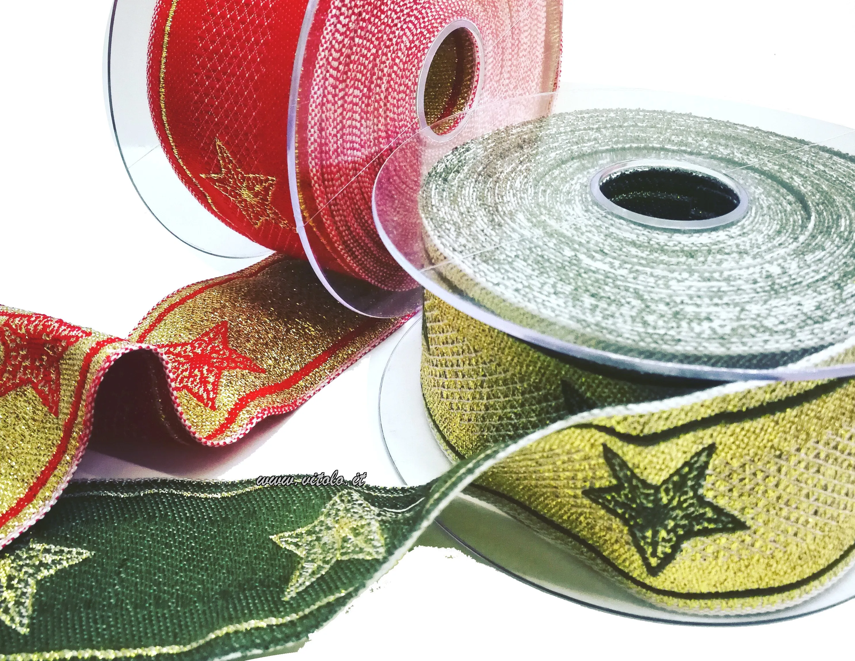 Nastro jacquard tirolese natalizio 50mm