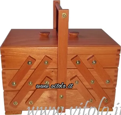 Accessori per lavoro a maglia Cestino portalavoro in legno