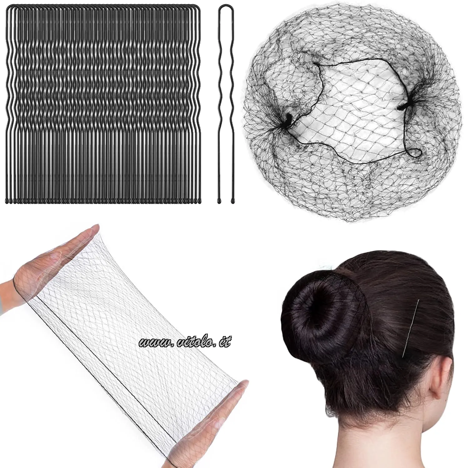 Accessori per capelli Retina invisibile
