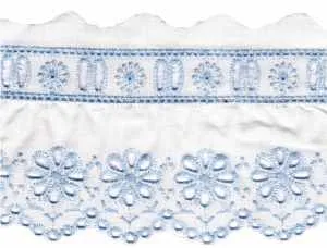 Blanc/bleu ciel