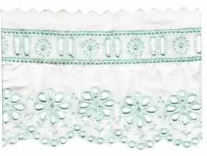 Blanc/vert pâle