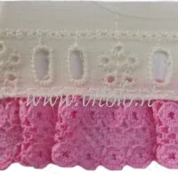 Ecru/rosa scuro