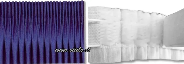 Riloga per tende Per velcro uncino