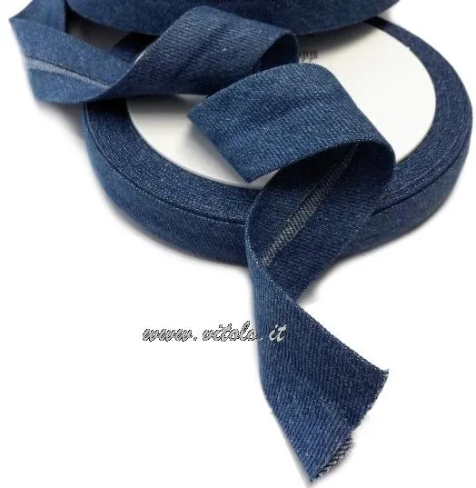 Sbieco fantasia in jeans da 30mm