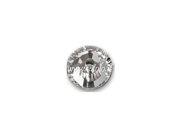 Strass ricamo swarovski tondi con foro centrale