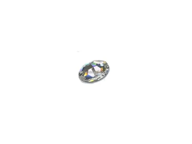 Strass ricamo swarovski ovale 2 fori