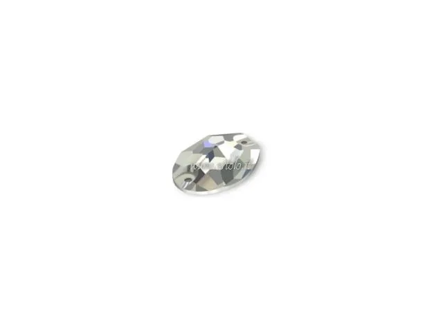 Strass ricamo swarovski ovale 2 fori