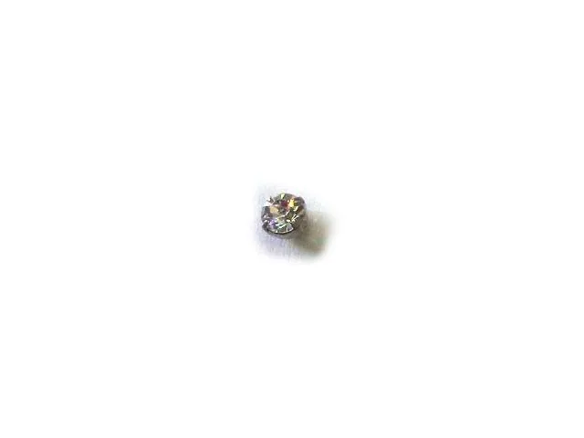 Solitario in strass per bottoni