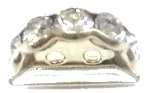 Rhinestone connectors for jewelry