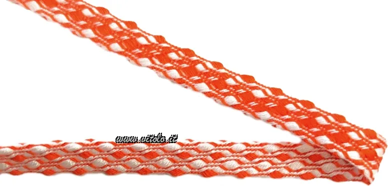 Orange/blanc