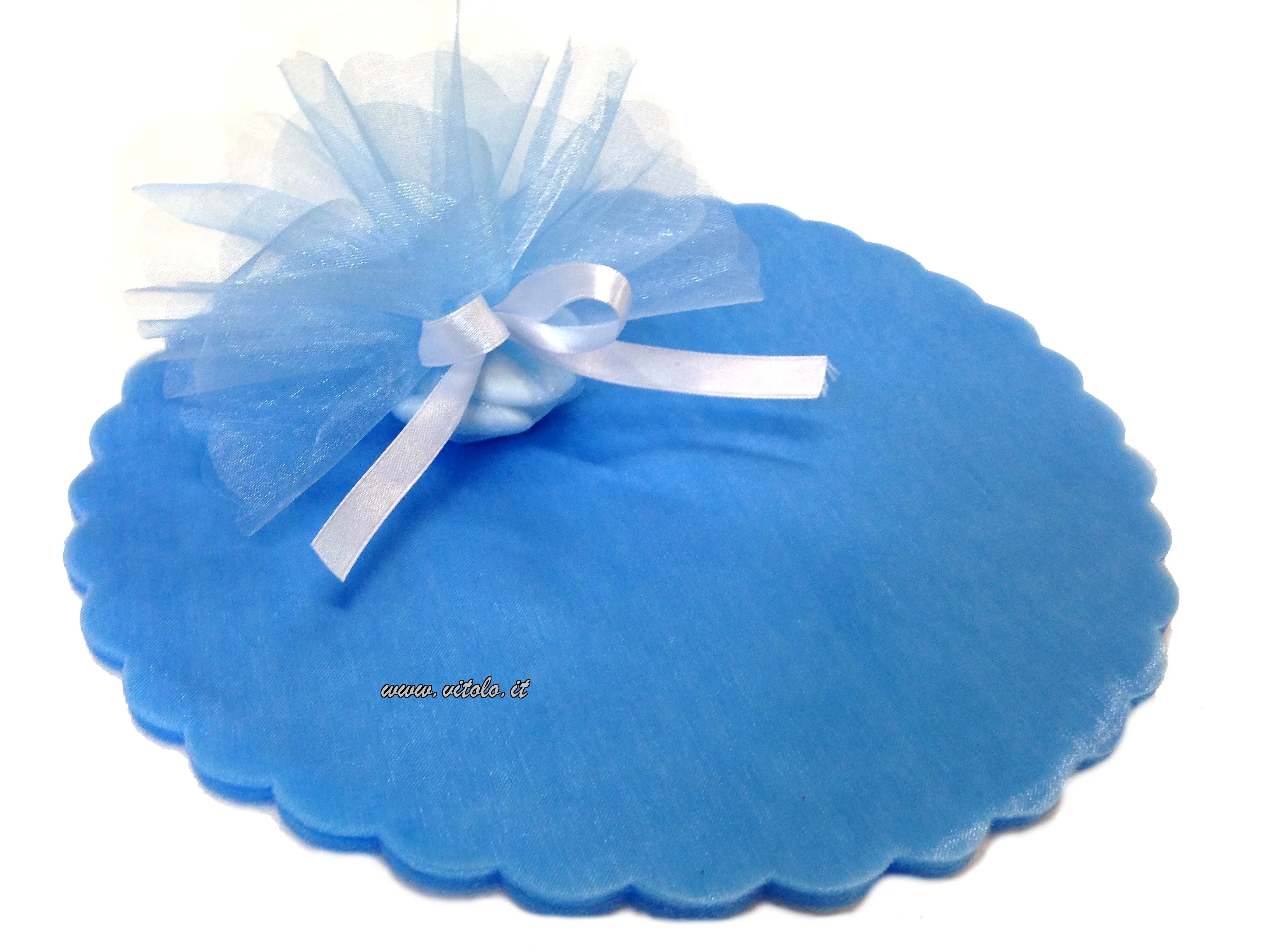 Tulle tagliato per bomboniere Smerlato