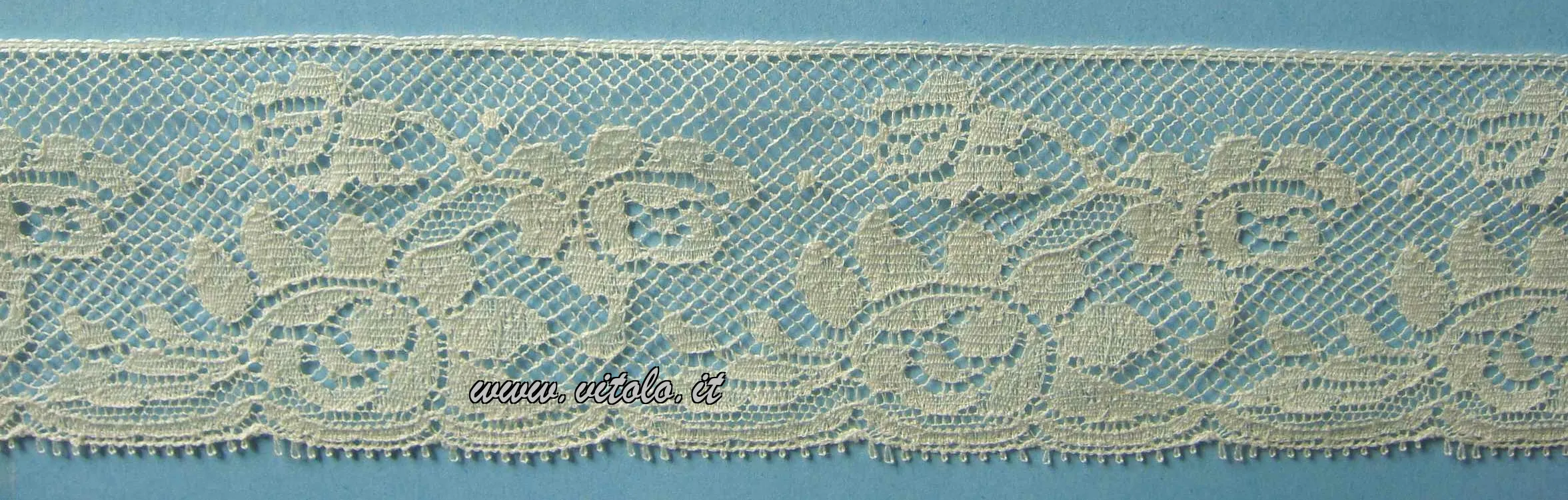 Dentelle Valanciennes en coton et polyamide