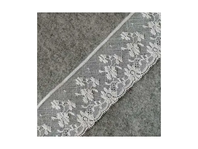Valanciennes francesi Cotone bianco