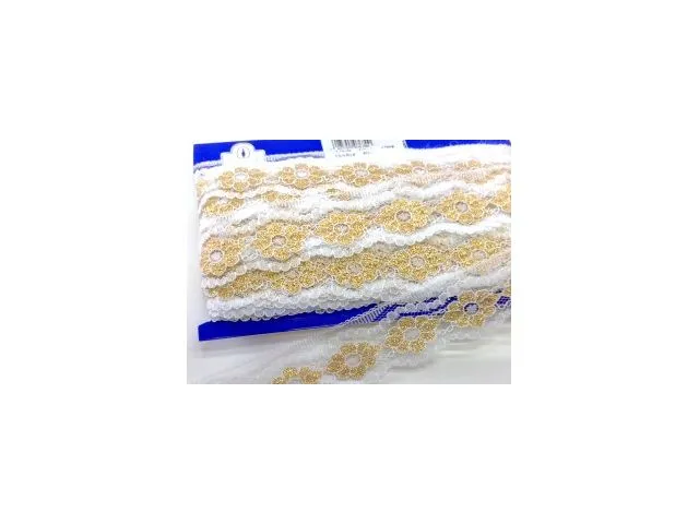Nylon/lurex lace, durable and versatile