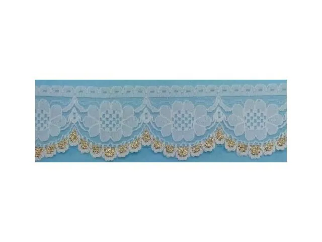 Dentelle Rachel en nylon/lurex