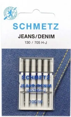 Aghi macchina "schmetz" 130/705 h-j per jeans