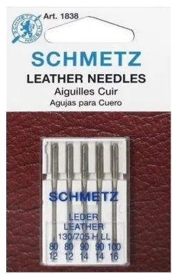 Aghi macchina "schmetz" 130/705 h ll per pelle