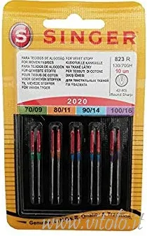 Aghi macchina "singer" 130/705h assortiti per tessuti