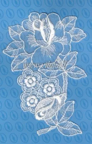 Applicazioni macrame' Organdis ricamate