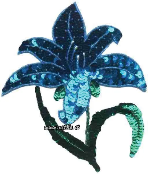 Paillettes a forma di fiore in busta da 12 pezzi